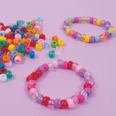 PlayBox: Set de mărgele transparente și colorate de 1200 de bucăți imaginea 2