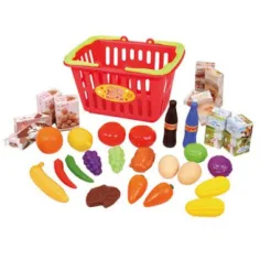 Playgo: Set de alimente în coș de cumpărături imaginea 2