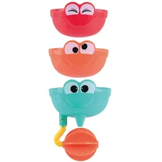 Playgo: Set de 3 jucării de baie cu fețe amuzante imaginea 2