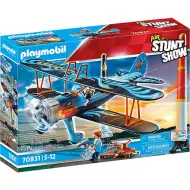 Playmobil: Air Stuntshow - Phoenix Biplane cu sunete (70831)