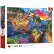 Plimbare de seară în Cinque Terre puzzle de 1000 de piese - Trefl