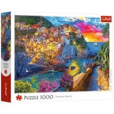 Plimbare de seară în Cinque Terre puzzle de 1000 de piese - Trefl