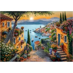 Plimbare în port HQC 1500 de piese compact puzzle - Clementoni imaginea 2