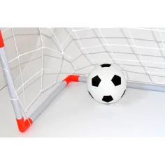Poartă de fotbal set cu plasă, minge și pompă 97x64x34cm imaginea 3