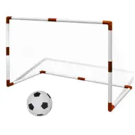 Poartă de fotbal set cu plasă, minge și pompă 97x64x34cm