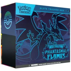 Pokémon TCG: ME02 Flăcările Fantomatice Elite Trainer Box cu 9 pachete booster