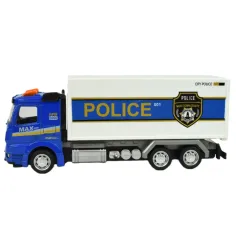 Police Set: camion politie cu lumina si sunet in diverse versiuni 19cm 1 bucată imaginea 6