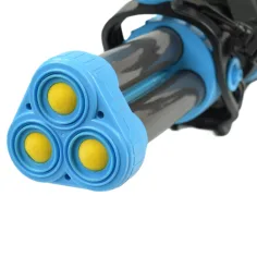 Power Popper Gun: Pistol cu ​​burete cu trei trageri cu gloanțe de burete 55cm imaginea 5