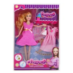 Pretty Mother păpușă însărcinată set de joacă 29cm