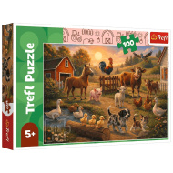 Prietenii de la fermă puzzle de 100 de piese - Trefl