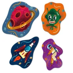 Primul meu puzzle: 4 in 1 Călătorie Spațiu puzzle - Clementoni imaginea 2