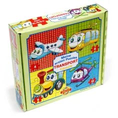 Primul meu puzzle: Transport 4 în 1 puzzle pentru copii