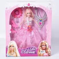 Prințesă păpușă de modă cu lanț și alte accesorii