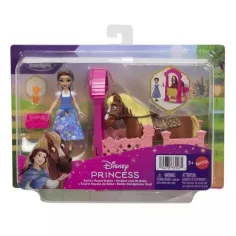 Prințesele Disney: Mini Belle prințesă grajdul regal - Mattel