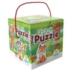 Puzzle de 2-3-4 Piese - Animale de pădure