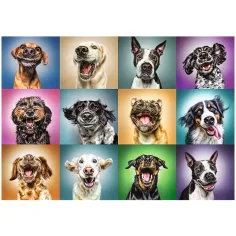 Puzzle cu 1000 de piese Câine Amuzant - Trefl imaginea 2