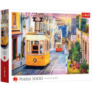 Puzzle cu 1000 de piese - Stradă îngustă din Portugalia - Trefl
