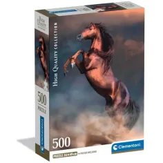 Cal roșu sălbatic HQC puzzle de 500 de piese - Clementoni