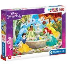 Puzzle cu 60 de piese Prințesele Disney - Clementoni