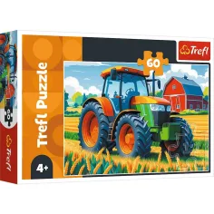 Puzzle cu 60 de piese Tractoare - Trefl