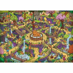 Puzzle cu capibara vesele de 500 de piese calitate Premium plus - Trefl imaginea 2