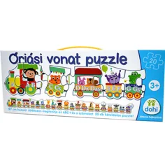 Puzzle cu tren uriaș cu litere și cifre - D-Toys imaginea 1