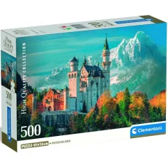 Castelul Neuschwanstein, Germania puzzle de 500 de piese - Clementoni