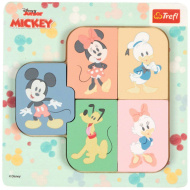 Puzzle din lemn cu forme Disney Minnie Mouse și prietenii - Trefl