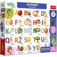 Puzzle educativ cu alfabetul Treflik, 30 piese - Trefl