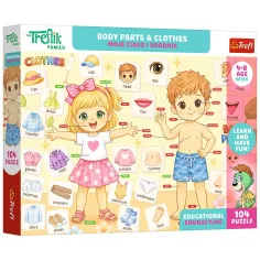 Puzzle educativ cu piese și haine Treflik 104buc - Trefl