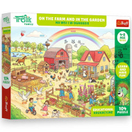 Puzzle educativ Treflik La fermă și în grădină, 104 piese - Trefl