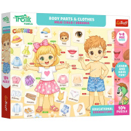 Puzzle educativ Treflik Părți ale corpului și haine 104 piese - Trefl