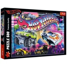 Puzzle Hot Wheels din anii '80, 500 de piese - Trefl