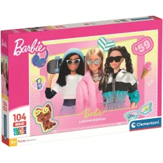 Puzzle maxi de 104 piese Barbie prietene - Clementoni