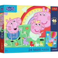 Puzzle Maxi Peppa Pig 24 de piese - Trefl