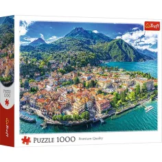 Puzzle premium de 1000 de piese Menaggio însorit pe lacul Como - Trefl