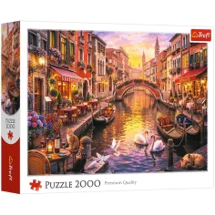 Puzzle romantic Veneția 2000 de piese - Trefl imaginea 1
