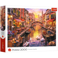 Puzzle romantic Veneția 2000 piese - Trefl