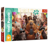 Puzzle selfie cu capibara 160 piese - Trefl