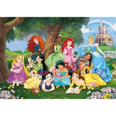 Puzzle Super Color Disney Prințese 104buc - Clementoni imaginea 2