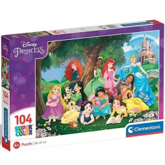 Puzzle Super Color Disney Prințese 104buc - Clementoni