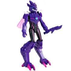 Quantum Heroes: Figurina de acțiune Dinoster Trina cu armură violetă de 20 cm imaginea 3
