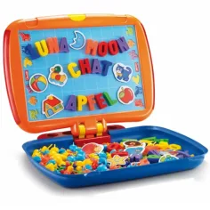 Quercetti: Set 2 în 1 cu pioneze, 300 bucăți, cu tablă magnetică imaginea 3