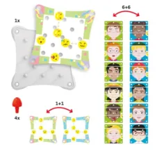 Quercetti: Fă o față (Make a Face) puzzle imaginea 3