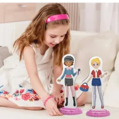 Quercetti: Magnetic joc de îmbrăcare - Cele mai bune prietene imaginea 3