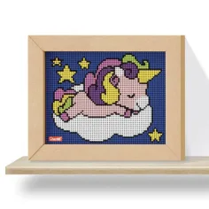 Quercetti: Pixel Art 4 Kawaii Unicorn biluță imaginea 2
