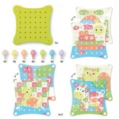 Quercetti: Play Eco Jumbo Peggy Evo 41 bucăți set imaginea 3