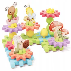 Quercetti: PlayEco+ Garden Gears set de construcție cu roți dințate, 34 de piese imaginea 2