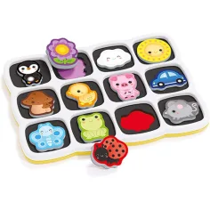 Quercetti: Smart puzzle magnetic primele cuvinte și culori imaginea 2