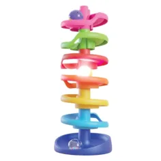 Quercetti: Spiral Tower pistă de biluțe baby cu bilă care luminează imaginea 3